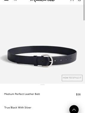 Madewell Medium Perfect Leather Belt